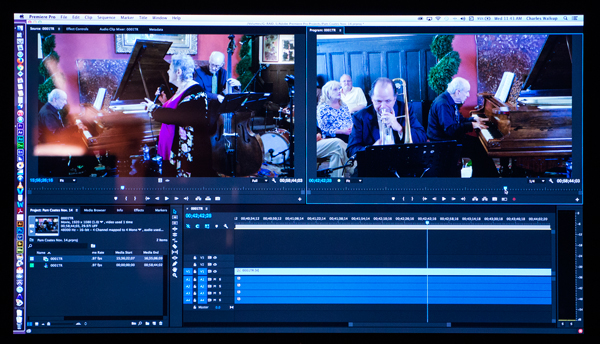 Premiere Pro video monitor